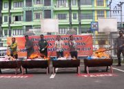 Kejari Medan Musnahkan 3,8 Kg Sabu dan 910 Perkara Inkrah, Komitmen Jaga Integritas Hukum