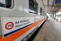 PT KAI Divre I Sumut kecam aksi pelemparan kereta api di sejumlah jalur di Sumut. Foto: Humas KAI Divre I Sumut