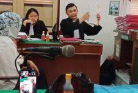 Jaksa bertanya kepada dua saksi yang dihadirkan dalam perkara pemalsuan merk.