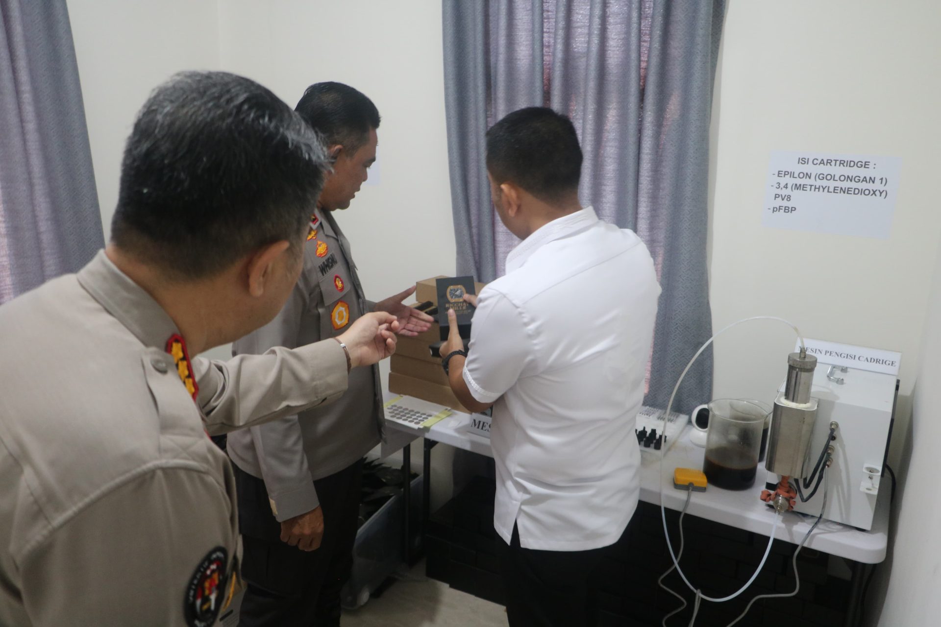 Pabrik Liquid Vape Narkoba