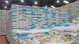 Ilustrasi - Stok beras yang ada di gudang Perum Bulog Wilayah Sumut. Foto: Antara