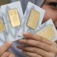 Harga emas di Pegadaian hari ini untuk jenis Antam dengan ukuran 0,5 gram stagnan dan dibanderol dengan harga Rp 1.031.000.