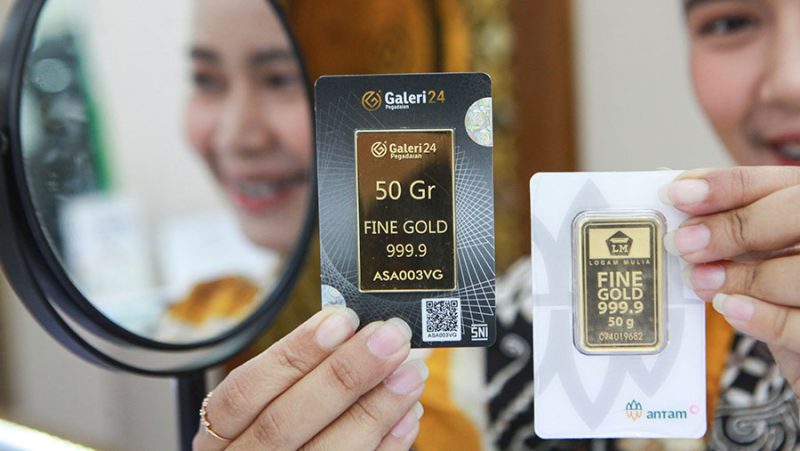 Harga emas hari ini di Pegadaian   Produk Antam, Galeri 24 dan UBS di Perdagangan Selasa 3 Juni 2025.