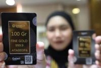 Harga Emas Antam Termurah Dibanderol Rp 1.025.000 di perdagangan Selasa 17 Juni 2025 harga emas batangan bersertifikat Antam keluaran Logam Mulia PT Aneka Tambang Tbk (ANTM) mengalami penurunan di pasar spot.