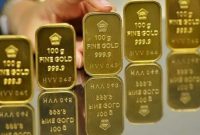 harga pecahan satu gram emas Antam berada di Rp1.884.000, atau sama persis dengan harga pada Sabtu (29/6).