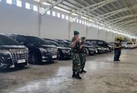 Personel TNI berjaga di Gedung Sritex 2 Sawah, Banmati, Kabupaten Sukoharjo, Jawa Tengah, Selasa (8/7/2025). Foto: Kejagung RI