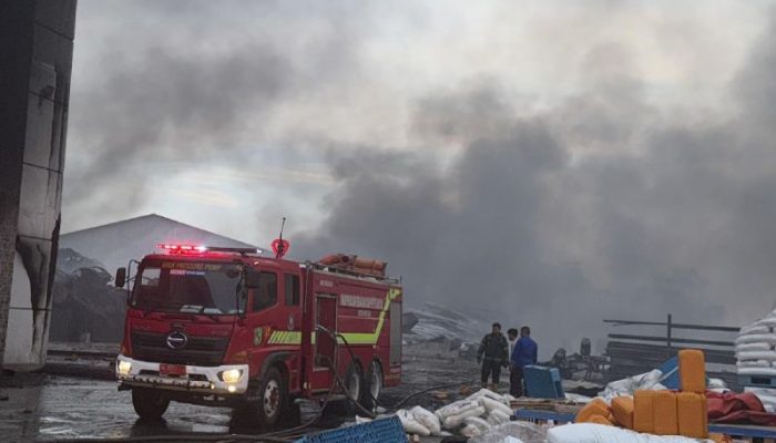 Pabrik Minyak Makan Terbakar di Medan: Dua Petugas Damkar Luka, Pendinginan Masih Berlangsung