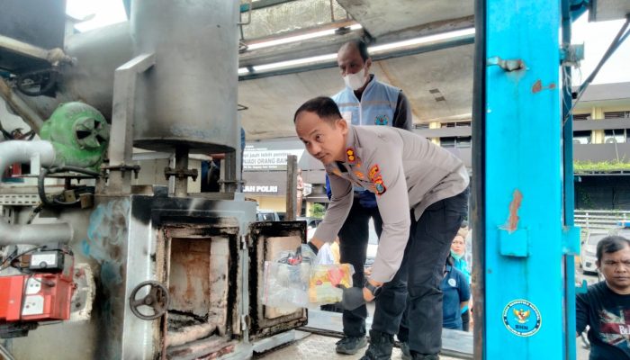 Polrestabes Medan Musnahkan 20 Kg Sabu dan 58 Ribu Butir Ekstasi