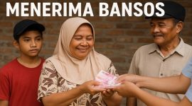 Warga menunjukkan KTP elektronik sebagai syarat utama pencairan Bansos NIK KTP dari pemerintah di tahun 2025. Pastikan data NIK Anda sudah terdaftar di DTKS untuk menerima bantuan sosial tepat sasaran