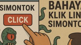 Ilustrasi bahaya mengklik link185.63.253.200 Simontok