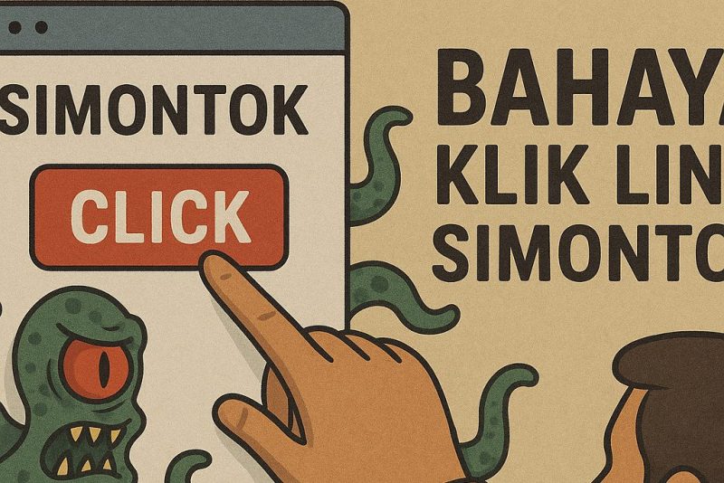 Ilustrasi bahaya mengklik link185.63.253.200 Simontok