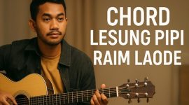 Chord Lesung Pipi Raim Laode lagu menciptakan nuansa hangat dan personal. Gambar ini menggambarkan kesederhanaan dan kedalaman emosional lagu Lesung Pipi.