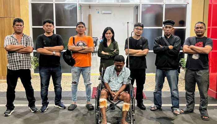 Rampok Kalung Mertua Sendiri, Pomo Dilumpuhkan Polisi di Medan Area