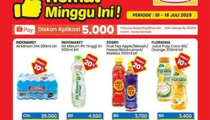 Promo dan Diskon Indomaret Weekday Spesial Paling Murah Bulan Juli 2025: Sunlight Hemat 20% atau Tissue Indomaret Beli 2 Lebih Hemat