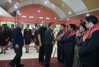 JAM Pidsus Kejagung RI, Febrie Adriansyah beserta jajaran menghadiri upacara penyerahan jenazah Reynanda Primta Ginting, Sabtu (5/7).