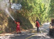 Hutan Tele Samosir Terbakar Sejak Senin, Api Tak Kunjung Padam