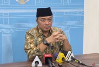 Menteri Sekretaris Negara Prasetyo Hadi memberikan keterangan pers di Kompleks Istana Kepresidenan, Jakarta, Jumat (11/7/2025).