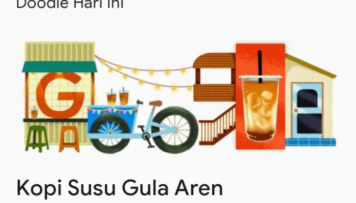 Unik, Ada Google Doodle Kopi Susu Gula Aren Hari Ini, Apa Maknanya?