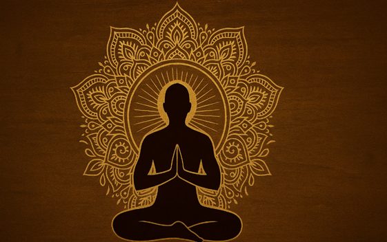 Siluet pria merenung di depan kalender Jawa kuno dengan latar belakang fajar, mencerminkan makna Tanggal Jawa Hari Ini secara spiritual dan budaya.