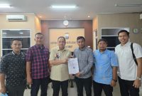 Anggota DPRD Sumut Irham Buana Nasution resmi membuat laporan polisi terhadap teror pelemparan. Foto: Dok.Pribadi