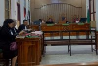 Ari Ardian terdakwa kasus sabu menjalani sidang putusan di PN Medan, Selasa (22/7/2025).