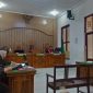 Majelis hakim PN Medan membacakan putusan terhadap Mariah, terdakwa pemalsuan jamu secara virtual, Selasa (29/7).