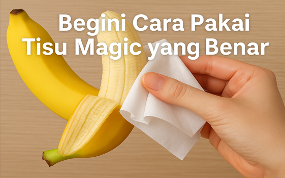 cara pakai tisu magic yang benar