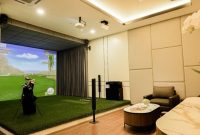 Ilustrasi simulator golf 