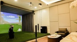 Ilustrasi simulator golf 