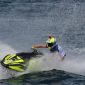Pembalap Jetski asal Estonia, Jasmin Ypraus meraih juara kategori Ski Ladies GP1 pada Aquabike World Championship 2025 di Danau Toba, Kabupaten Toba Sumatera Utara, Minggu (17/8/2025).