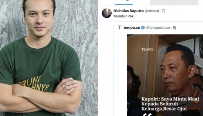 Sikap Menohok Nicholas Saputra ke Kapolri Jenderal Listyo Sigit: Mundur Pak