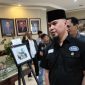 Anggota DPR RI Ahmad Dhani saat berkunjung ke kantor DPRD Surabaya, Senin (11/8/2025)