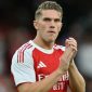 Viktor Gyokeres mencetak gol saat Arsenal menang 3-0 kala menjamu Athletic Bilbao dalam laga uji coba Emirates Cup di Stadion Emirates pada Sabtu (9/8/2025) malam WIB.(AFP/GLYN KIRK)