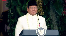Presiden Prabowo Subianto memimpin Upacara HUT RI ke-80 di Istana Merdeka, Minggu (17/8/2025)