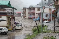 Penampakan banjir bandang di India yang menghantam Desa Dharali di Bagian Uttarakhand