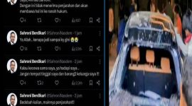 Ahmad Sahroni ungkapkan kekesalan dan kekecewaanya di APlikasi X atas penjarahan yang terjadi di rumahnya