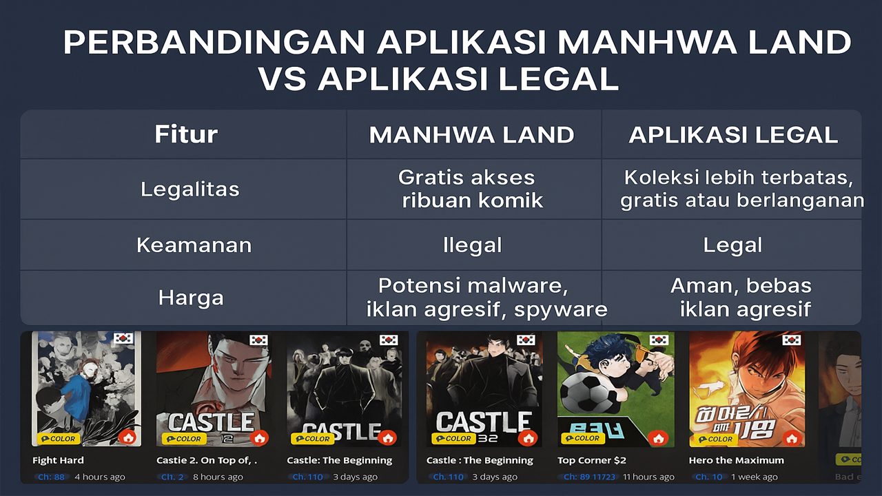 Aplikasi Manhwa Land