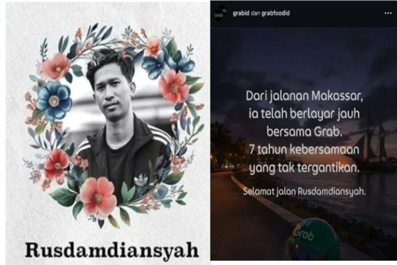Potret almarhum Dandi Rusdamiansyah, mitra pengemudi Grab sekaligus mahasiswa yang telah lebih dari 7 tahun setia mengabdi di jalanan Makassar. Kepergiannya dalam tragedi kerusuhan meninggalkan duka mendalam bagi keluarga, rekan sesama driver, dan komunitas besar Grab.