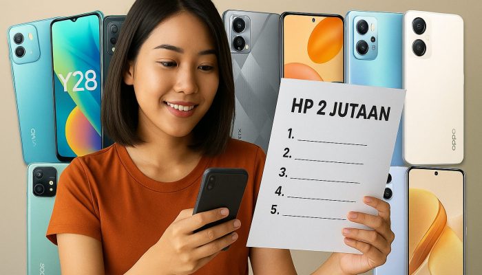 Rekomendasi HP 2 Jutaan Terbaik September 2025 dengan RAM 8GB & ROM 256GB