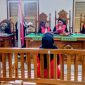 Mei Rani Feri Astuti terdakwa kasus penggelapan, menjalani sidang tuntutan du PN Medan, Rabu (6/8/2025).