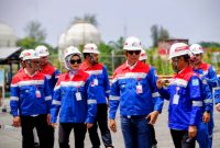 Komut PT Pertamina Patra Niaga, Sudung Situmorang bersama Komisaris Tina Talisa melakukan Management Walkthrough (MWT)