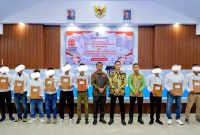 Rutan Kelas I Medan memberikan remisi kepada narapidana di hari HUT RI ke-80, Minggu (17/8/2025)
