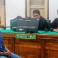 Mantan Kades Petuaran Hilir, Sugiono menjalani sidang putusan di Pengadilan Tipikor Medan, Rabu (20/8/2025)
