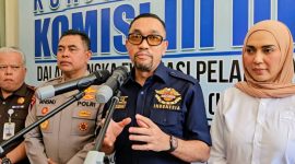 Wakil Ketua Komisi III DPR RI, Ahmad Sahroni menyoroti kekerasan polisi di Sumut, saat kunker ke Mapolda Sumut, Jumat (22/8/2025)