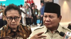 Presiden Prabowo Subianto saat menyampaikan keterangan kepada wartawan di Gedung Layanan Terpadu dan Institut Neurosains Nasional di Rumah Sakit Pusat Otak Nasional (RSPON) Mahar Mardjono, Jakarta, Selasa (26/8/2025).