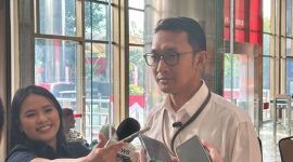 Juru Bicara Komisi Pemberantasan Korupsi Budi Prasetyo saat memberikan keterangan di Gedung Merah Putih KPK, Jakarta, Rabu (13/8/2025). 