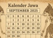 Kalender Jawa September 2025 Lengkap dengan Hari, Pasaran, Weton, dan Makna Budayanya