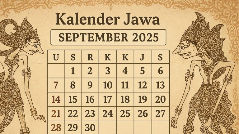 Kalender Jawa September 2025