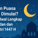 Kapan puasa Ramadan 2026 dan Lebaran
