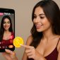 seorang cewek cantik dan stylish tengah aktif di siaran langsung TikTok sambil mengirimkan gift menggunakan Koin TikTok. Ilustrasi ini merepresentasikan bagaimana pengguna TikTok menggunakan mata uang virtual untuk mendukung konten kreator secara langsung dan interaktif